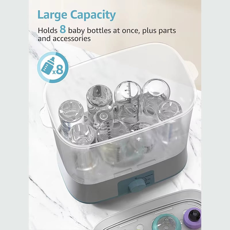 Baby Feeding Bottle Sterilizers Dryer Heater Electric Steam Sanitizer Large Bottle Steamer High Temperature Sterilization