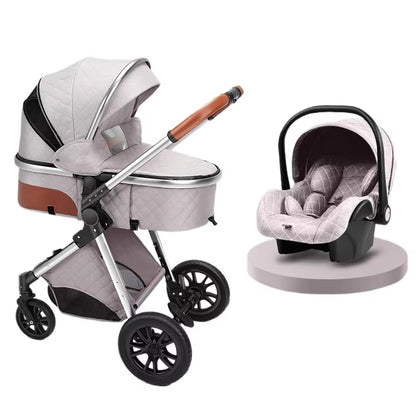 Premium High View Stroller Convertible Reclining Seat with Lightweight Fold, 2 Way Shock Absorption for Newborns to Toddlers