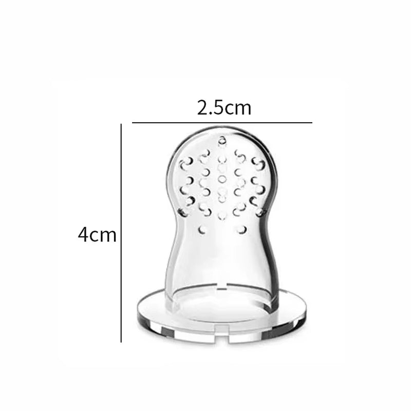 Baby Fresh Fruit Food Feeder Pacifier with BPA Free Silicone Pouch Infant Teething Toy Baby Supplement Food Feeding Soother