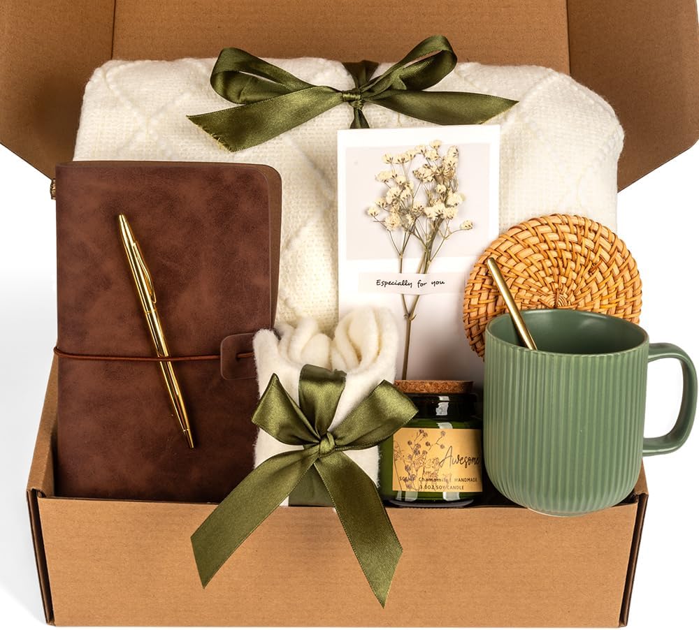 Birthday Gifts for Women Self Care Gifts Get Well Soon Gifts, Care Package Gifts Basket for Women Mom Her Best Friends Sister Wife Girlfriend, Coworker