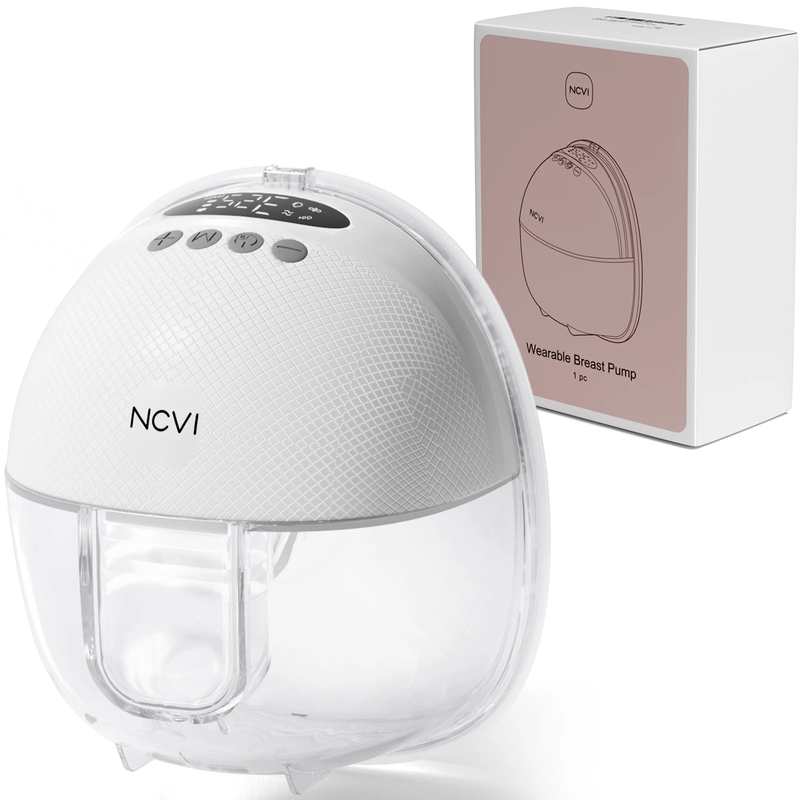 Electric Breast Pump,Wearable for Breastfeeding,Hands-Free, 4 Modes 9 Levels, 3 Flange Sizes(19/21/24Mm), Smart Display