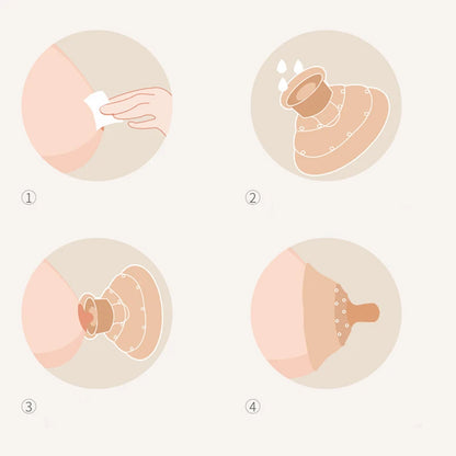1Pcs Silicone Nipple Protectors Feeding Mothers Nipple Protection Cover Breastfeeding Mother Milk Portable Nipple Anti-Overflow