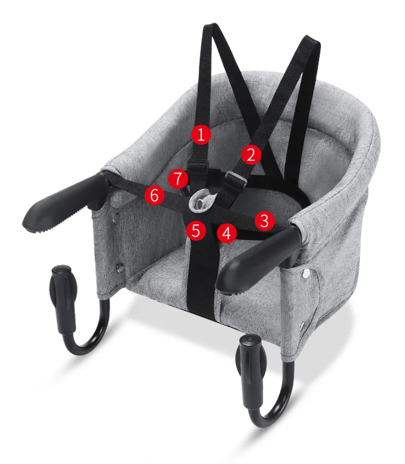 Portable Baby Feeding Chair Folding Baby Eating Chair Baby Dinning Chair Booster 6 Months~3 Year Old Baby Highchair for Travel