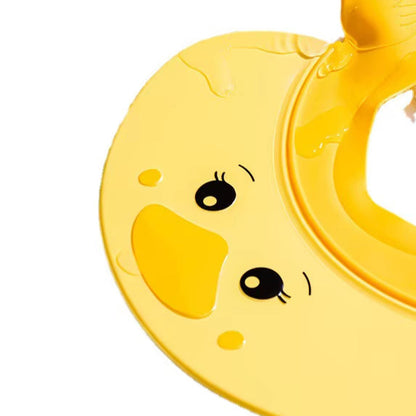 Baby Shampoo Cap Cute Duck Shape Adjustable Size Baby Shower Children'S Waterproof Wide Brim Ear Protection Shower Cap Sun Hat