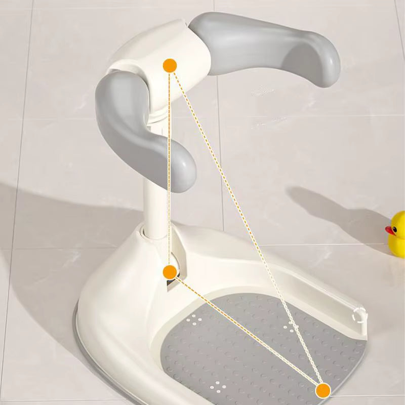 Baby Bath Support Adjustable Baby Bath Tub with Shower Stand Foldable Infant Bath Stand for Toddlers 6-36 Months Babies